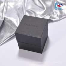 Оптовая печать роскошные черные подарка вахты картона упаковывая бумажная коробка